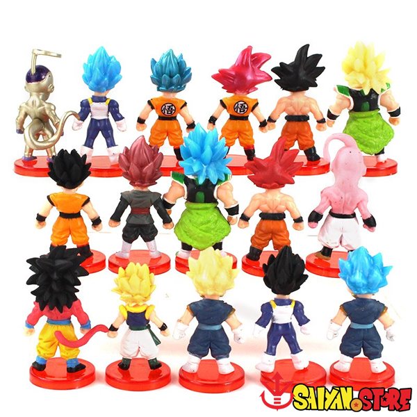 Dragon Ball Z Mini Figures Set 16PCS Super Saiyan 2 Dragon Ball Z Mini Figures