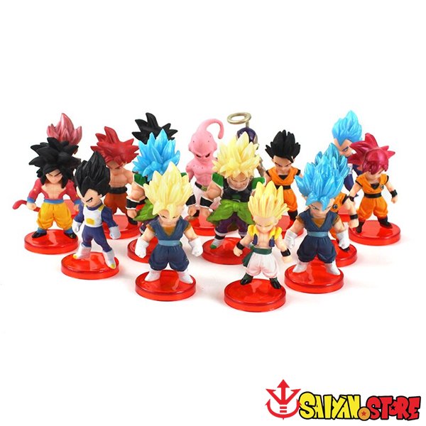 Dragon Ball Z Mini Figures Set 16PCS Super Saiyan 7 Dragon Ball Z Mini Figures