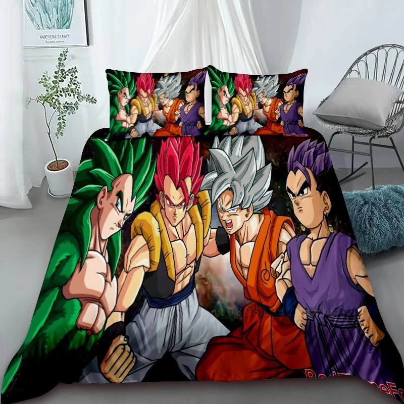 ベッド Dragon Ball Super Warriors Ultra Instinct Bed Set: Trunks, Gogeta