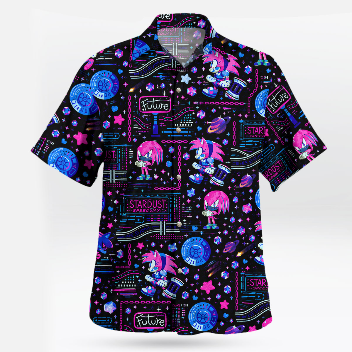 Sonic Amy Stardust Speedway Neon Future Hawaiian Shirt 7 Sonic Amy Stardust Speedway Neon Future Hawaiian Shirt 3